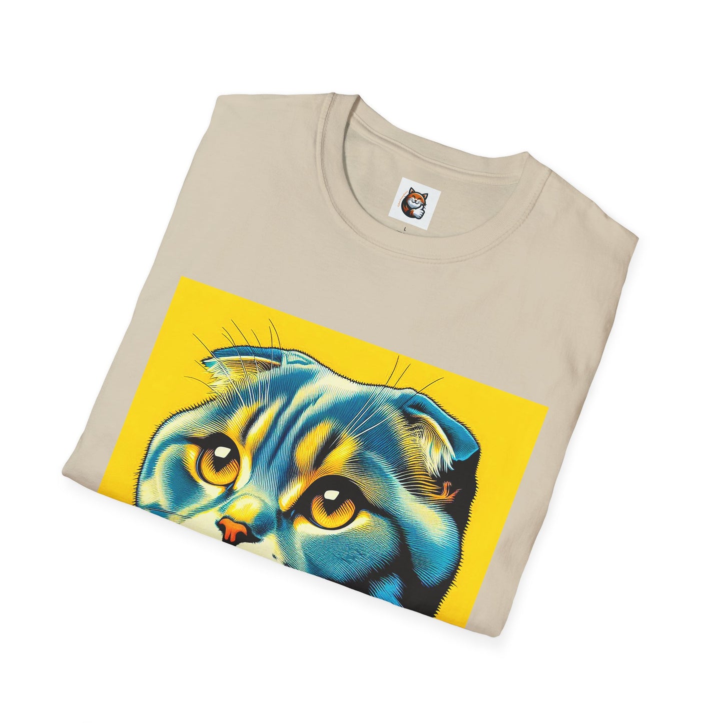 Scottish Fold Cat yellow cutie  T-Shirt