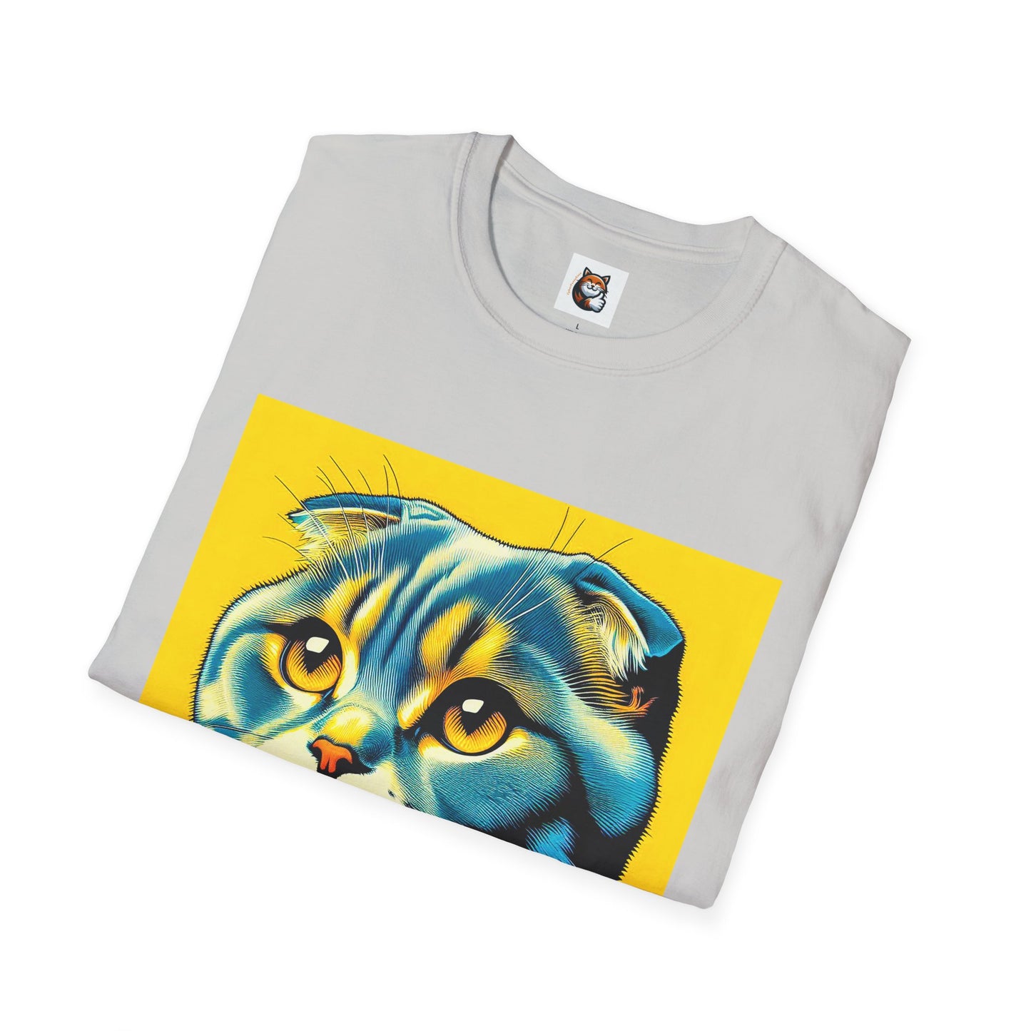 Scottish Fold Cat yellow cutie  T-Shirt