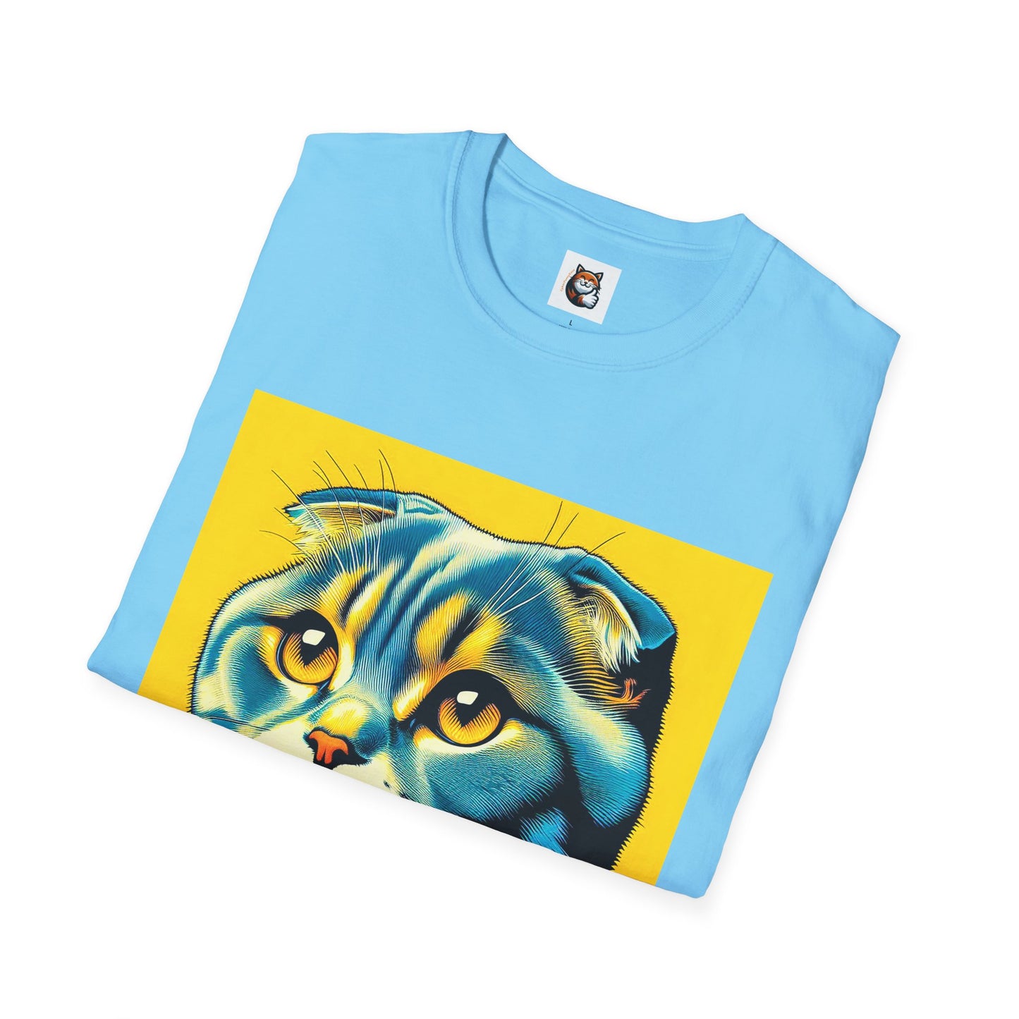 Scottish Fold Cat yellow cutie  T-Shirt