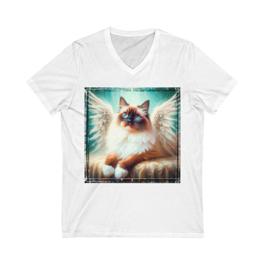 Birman Unisex Jersey Short Sleeve V-Neck Tee