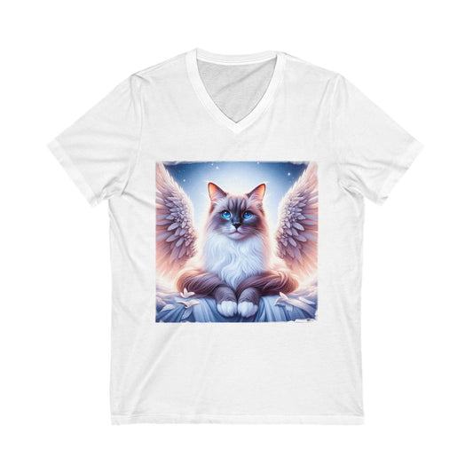 Birman Unisex Jersey Short Sleeve V-Neck Tee