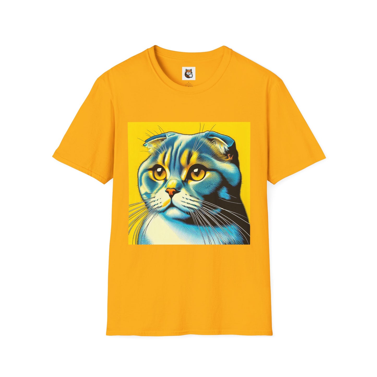 Scottish Fold Cat yellow cutie  T-Shirt