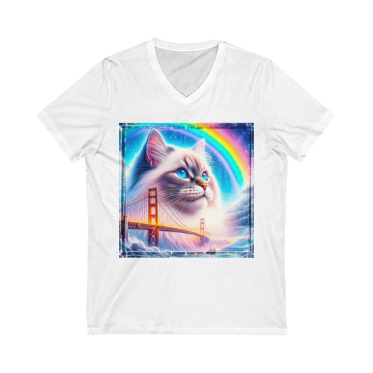 Birman Unisex Jersey Short Sleeve V-Neck Tee