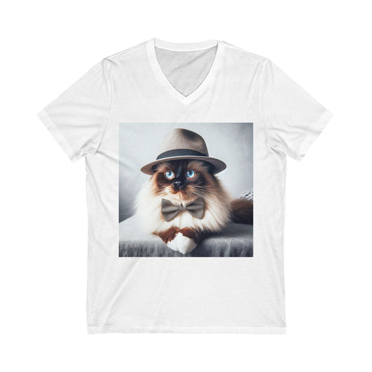 Birman Unisex Jersey Short Sleeve V-Neck Tee