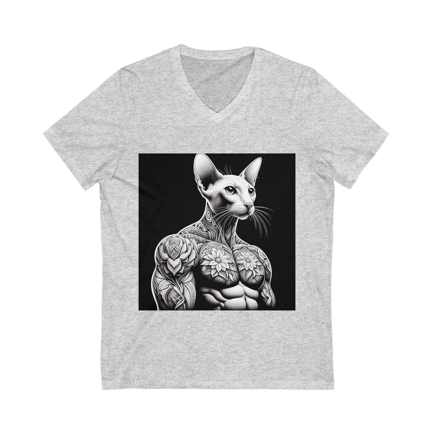 Oriental Shorthair Unisex Jersey Short Sleeve V-Neck Tee