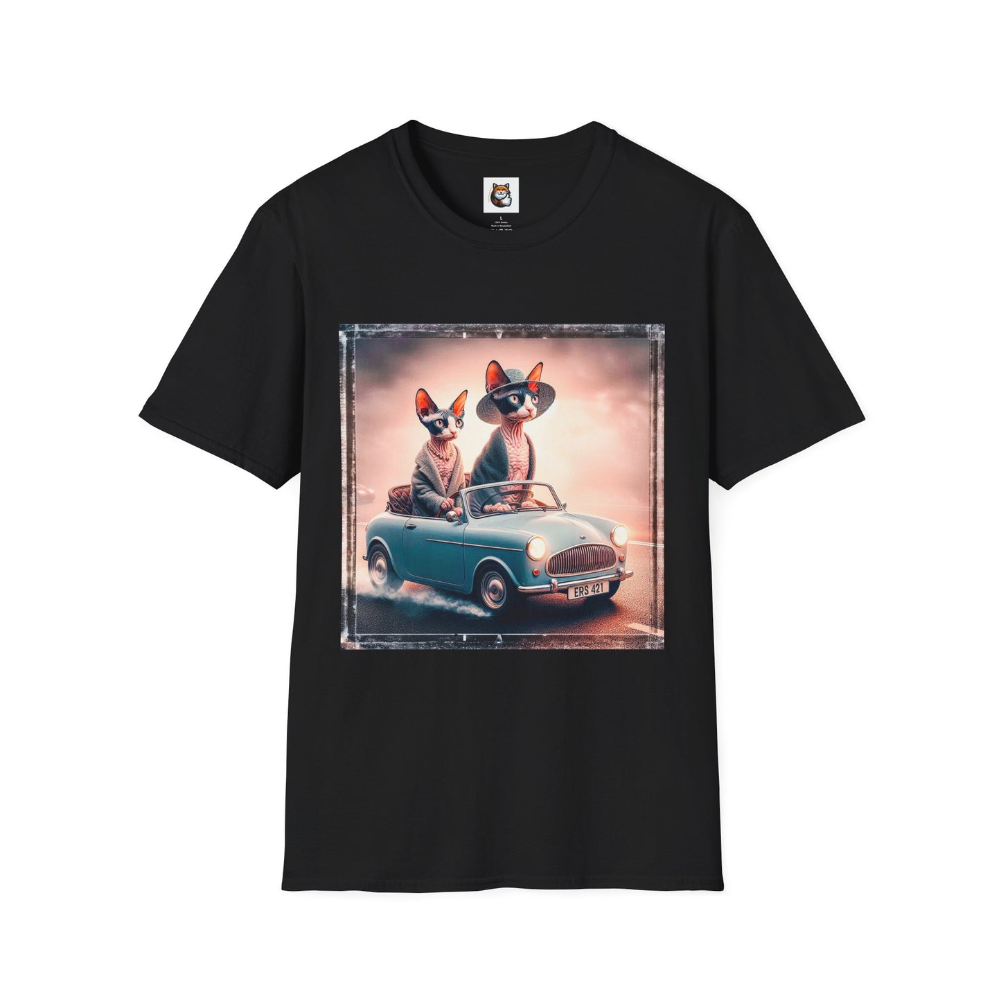 Wacky Cornish Rex friends driving  T-Shirt