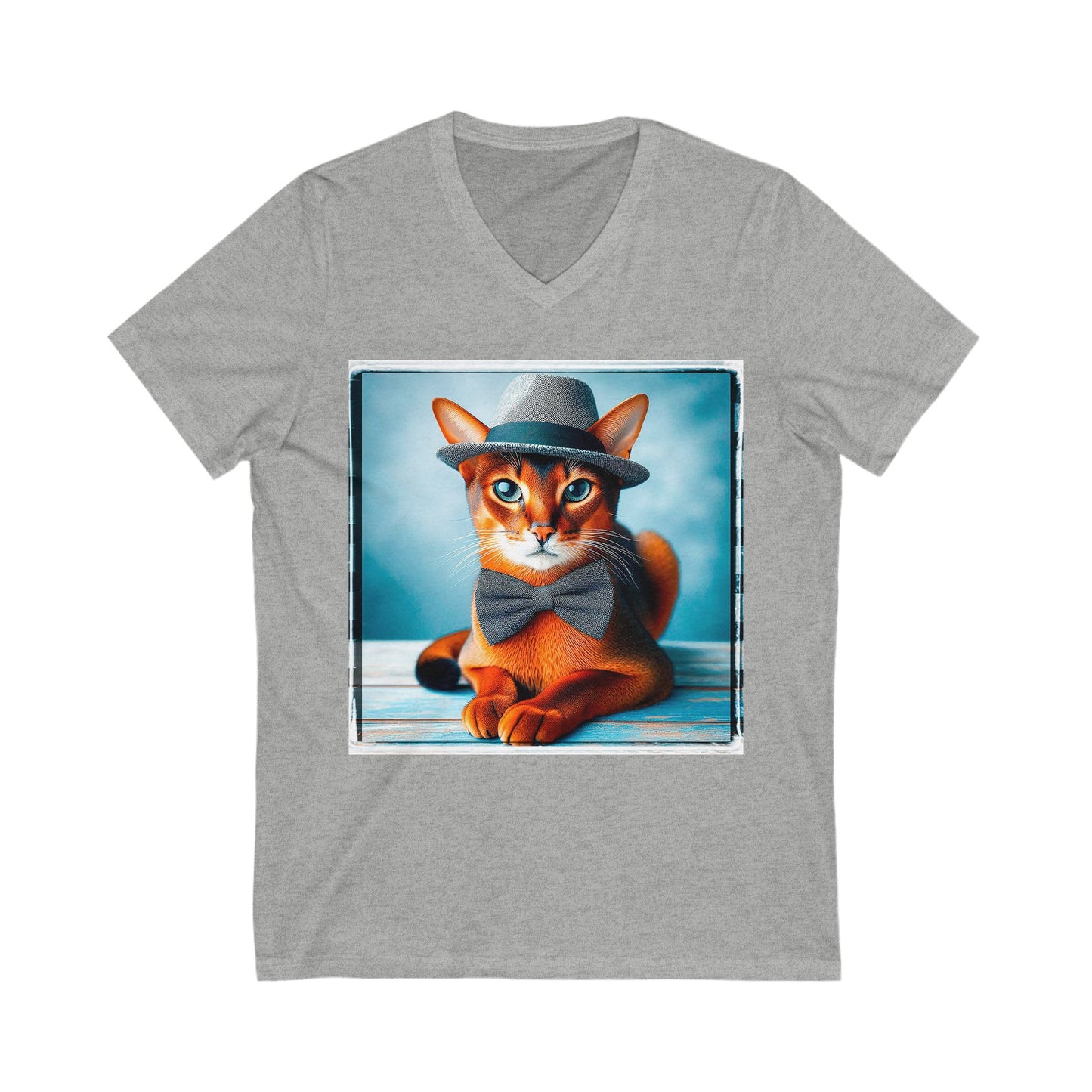 Abyssinian Unisex Jersey Short Sleeve V-Neck Tee