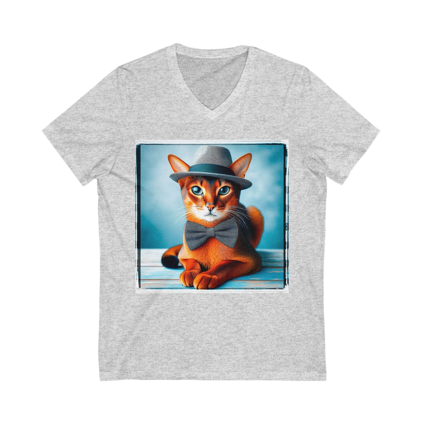 Abyssinian Unisex Jersey Short Sleeve V-Neck Tee