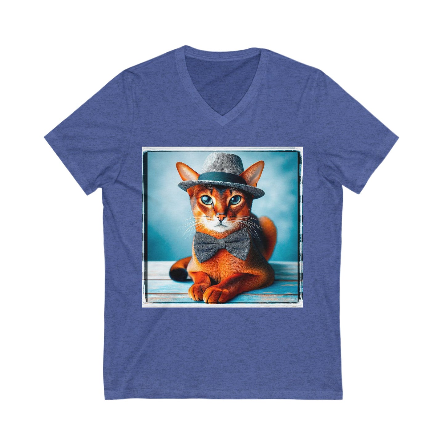 Abyssinian Unisex Jersey Short Sleeve V-Neck Tee