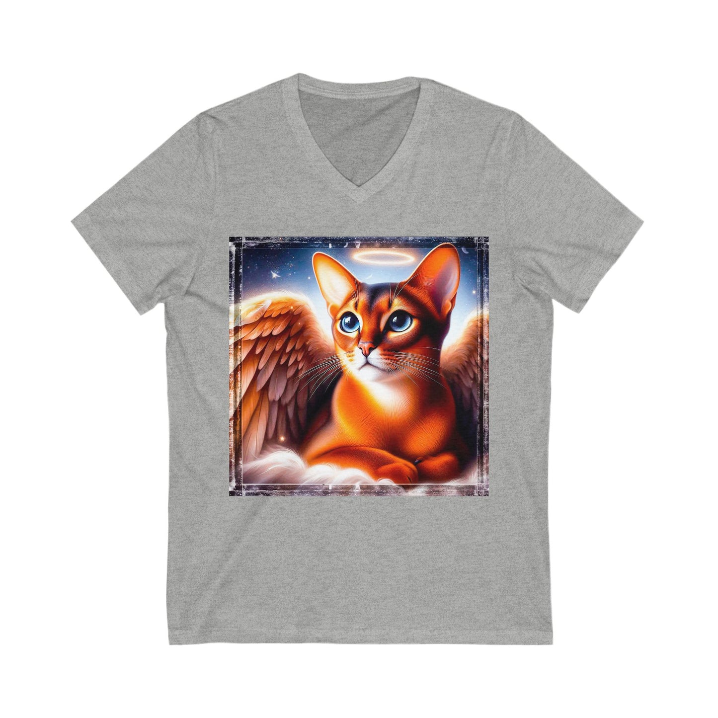 Abyssinian Unisex Jersey Short Sleeve V-Neck Tee