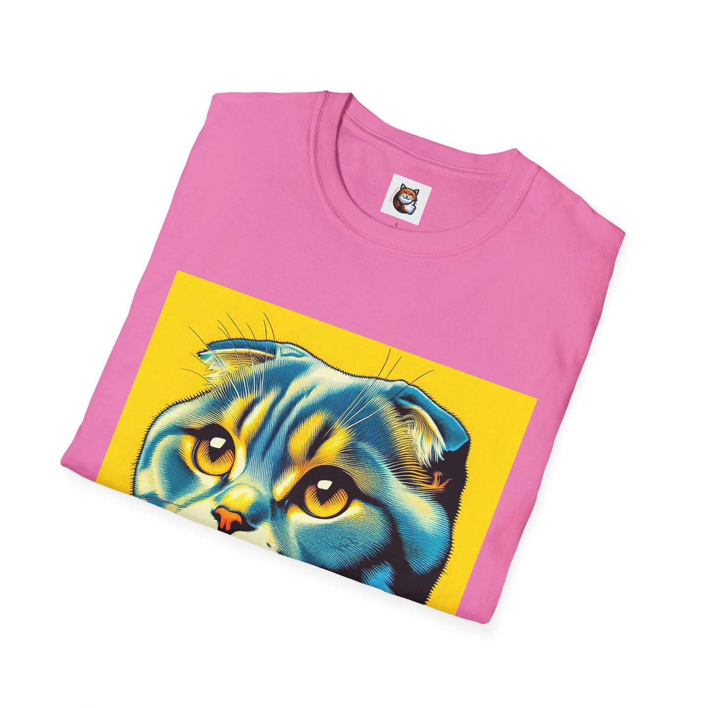 Scottish Fold Cat yellow cutie  T-Shirt