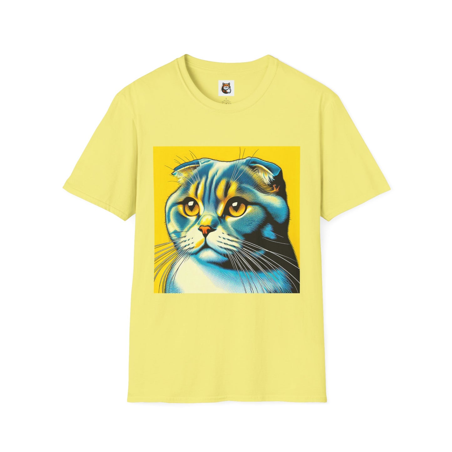 Scottish Fold Cat yellow cutie  T-Shirt