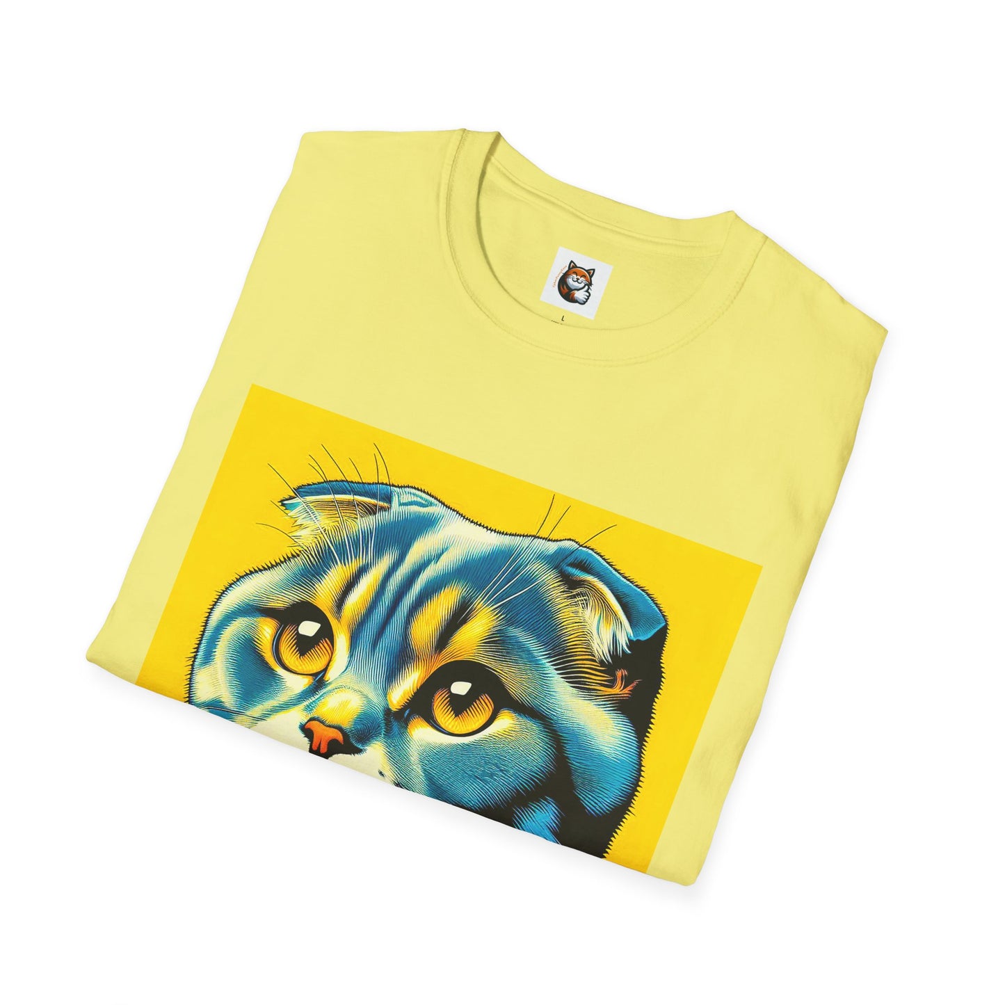 Scottish Fold Cat yellow cutie  T-Shirt