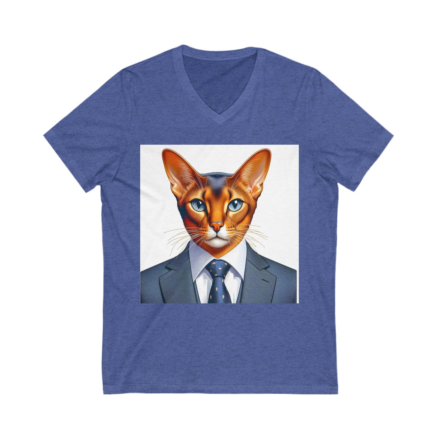 Abyssinian Unisex Jersey Short Sleeve V-Neck Tee