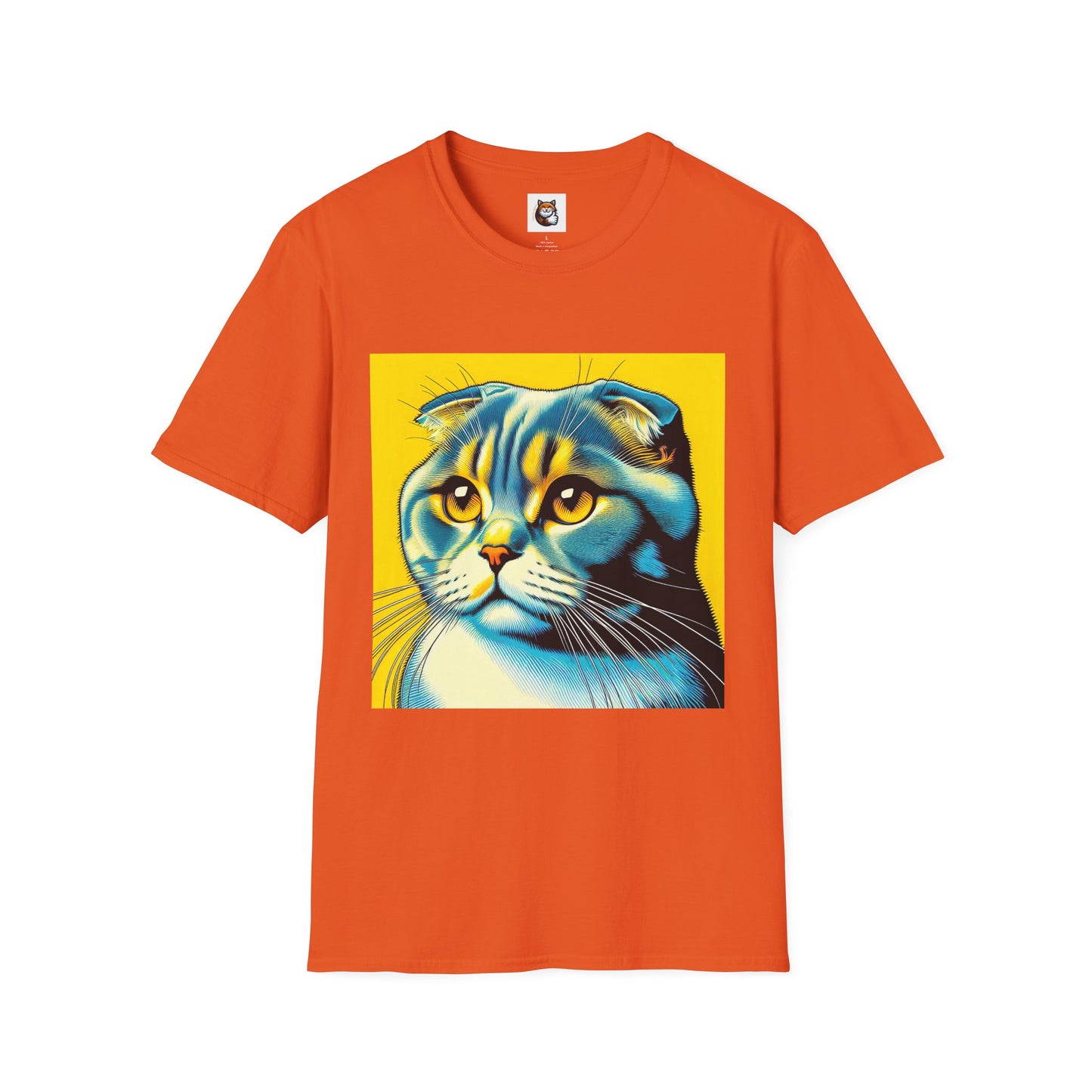 Scottish Fold Cat yellow cutie  T-Shirt