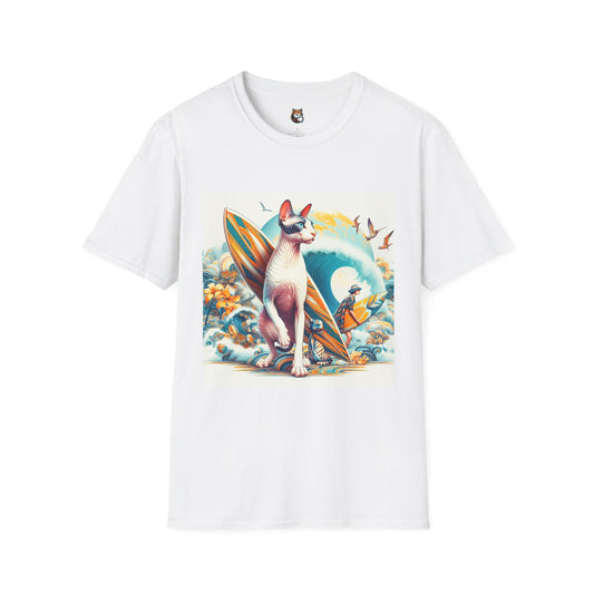 Cornish Rex Cat Unisex Softstyle T-Shirt