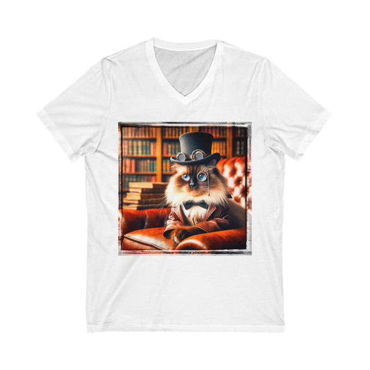 Birman Unisex Jersey Short Sleeve V-Neck Tee