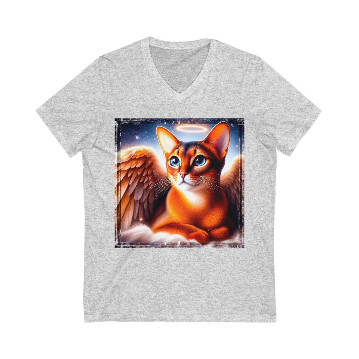 Abyssinian Unisex Jersey Short Sleeve V-Neck Tee