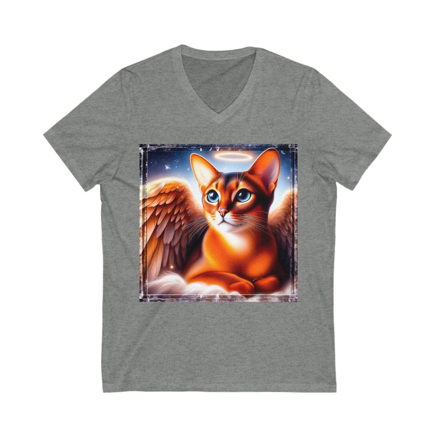 Abyssinian Unisex Jersey Short Sleeve V-Neck Tee