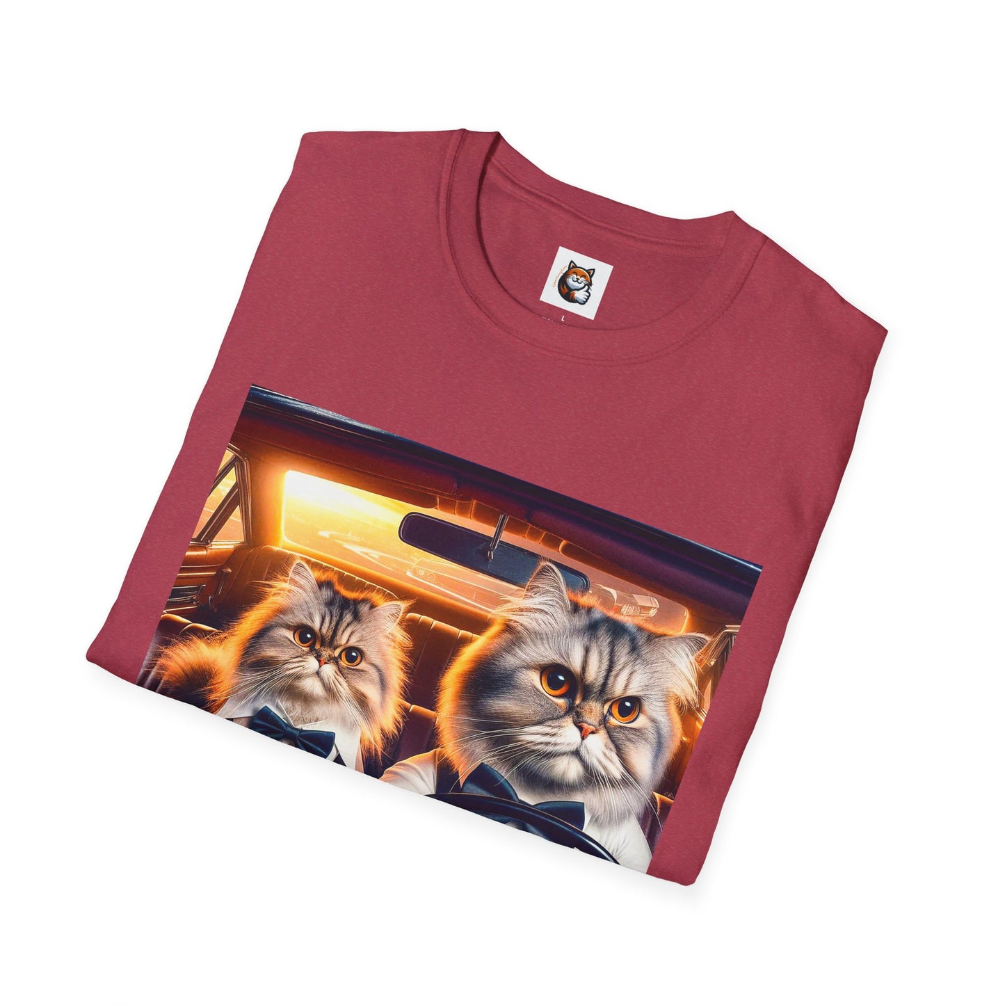 Persian Cat Unisex friends driving T-Shirt