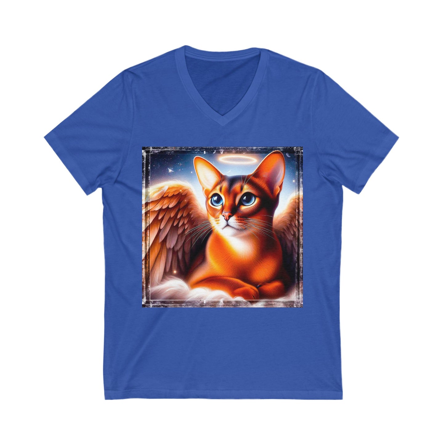 Abyssinian Unisex Jersey Short Sleeve V-Neck Tee