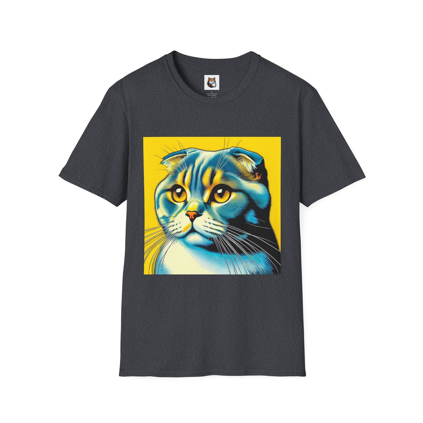 Scottish Fold Cat yellow cutie  T-Shirt