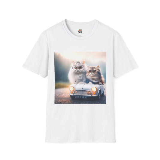 Wacky Persian Cat Unisex Softstyle T-Shirt